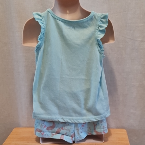 5/$20. OshKosh B'gosh Blue Mermaid Pajamas, good used condition,  Sz 4T - Picture 2 of 5